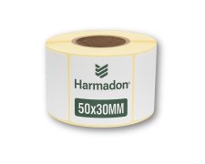 Etykiety Termiczne samoprzylepne 50x30mm - rolka 1000 szt.