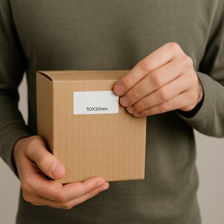 Etykiety Termiczne samoprzylepne 50x30mm - rolka 1000 szt. 4