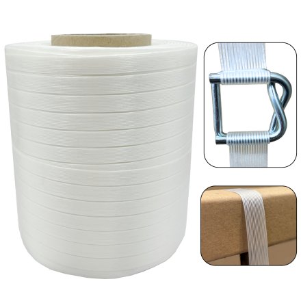 Taśma WG65 19mm/500m do bandowania spinania poliestrowa do belownicy 725 kg 2