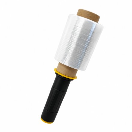 Folia mini rap Fi 38 mm 130 mb transparentna granat mini stretch rolka do ręcznego owijania paczek i zabezpieczania produktów podczas transportu