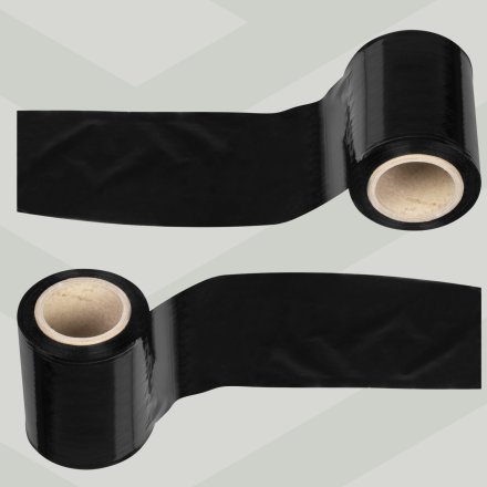 Folia stretch mini rap czarna 10cm/300g/120m/FI50mm - 30 szt. 6