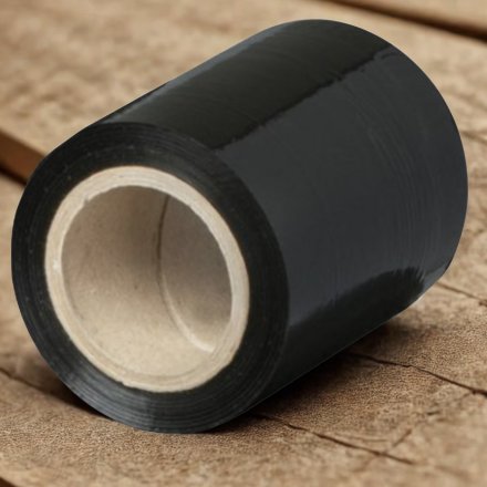 Folia stretch mini rap czarna 10cm/300g/120m/FI50mm - 30 szt. 4
