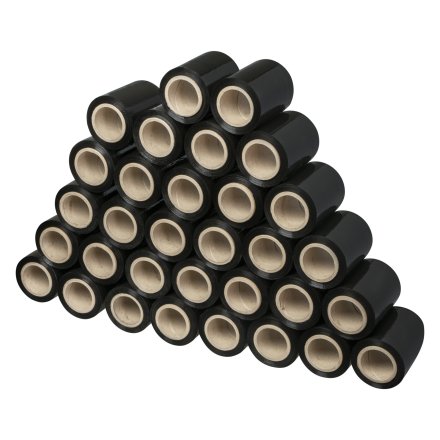 Folia stretch mini rap czarna 10cm/300g/120m/FI50mm - 30 szt. 5