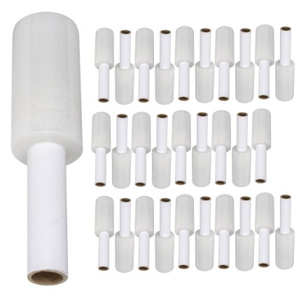 Folia stretch mini rap transparent 12,5cm/300g/110mb/FI38mm - 30 szt. 