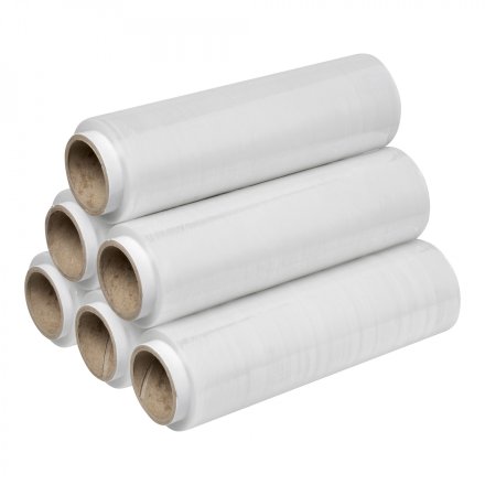 Zestaw mini folii stretch transparentnej 25 cm – wygodne rozwiązanie do pakowania większej liczby przesyłek i zabezpieczania produktów