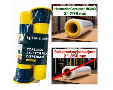 Zestaw RefillPack HarmadonCoreless™ HC200 – folia stretch beztubowa transparent 8 rolek 4