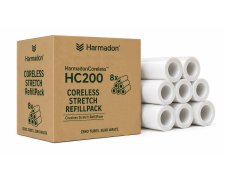 Zestaw RefillPack HarmadonCoreless™ HC200 – folia stretch beztubowa transparent 8 rolek