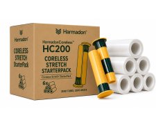 Zestaw StarterPack HarmadonCoreless™ HC200 – folia stretch beztubowa transparent 6 rolek + dyspenser