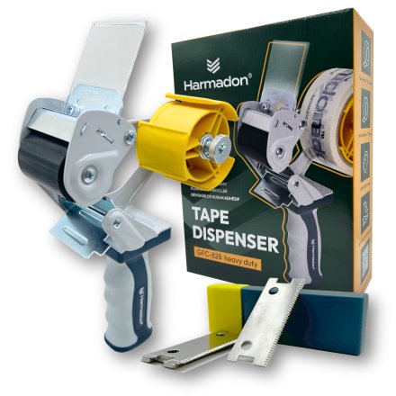Dyspenser do taśmy pakowej 50 mm Harmadon™ GFC-828 + Wymienne ostrze