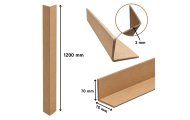 Kątownik tekturowy 70x70 mm z wytrzymałej tektury do zabezpieczania narożników kartonów i palet podczas transportu oraz stabilizacji ładunków w magazynie
