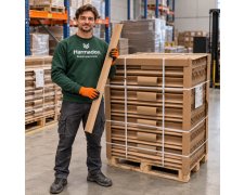 Kątownik tekturowy 70x70x3 mm długość 1,2 m do zabezpieczania krawędzi ładunków na paletach podczas magazynowania i transportu
