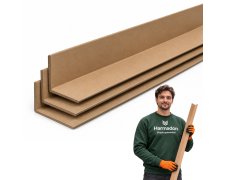 Kątownik tekturowy 70x70x3 mm długość 1,2 m do ochrony narożników i krawędzi towarów podczas pakowania i transportu