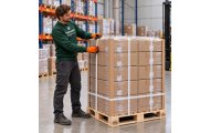 Kątownik tekturowy 70x70x3 mm długość 1,2 m chroniący narożniki kartonów na palecie podczas spinania, magazynowania i transportu