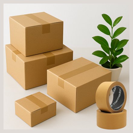 Taśma pakowa papierowa SUPERECO 50x50 m 3