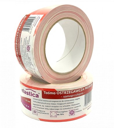 Taśma Ostrzegawcza do znakowania PREMIUM PVC 50mm/33m 2