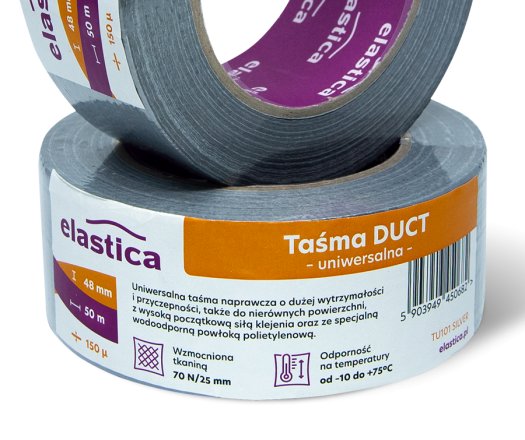 Taśma Duct do znakowania srebrna 48mm/50 m 2