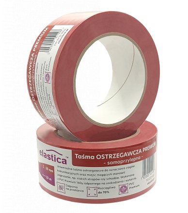 Taśma Ostrzegawcza do znakowania PREMIUM PVC 50mm/33m 2