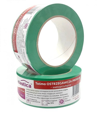 Taśma Ostrzegawcza do znakowania PREMIUM PVC 50mm/33m 2
