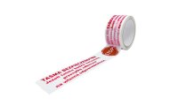 Taśma pakowa bezpieczeństwa STOP biało-czerwona - 48/54 metry