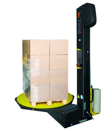 Owijarka do palet SIAT OneWrap  - stacjonarna - talerzowa - głowica ze zmotoryzowanym rozciągiem 240% ,,LP'' + NAJAZD 3