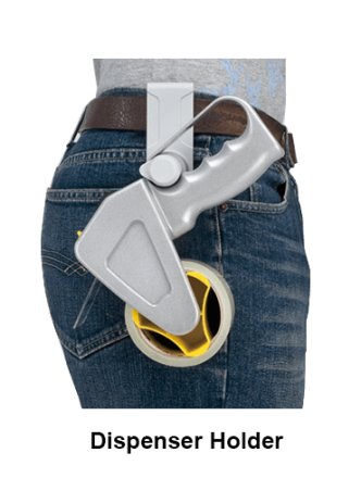 Dyspenser aplikator do taśmy pakowej 50 mm zaklejarka aluminiowa EC-296 4