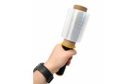 Profesjonalny dyspenser do mini stretch transparent Fi 38 mm do szybkiego zabezpieczania przesyłek i stabilizacji towarów
