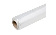 Folia stretch transparentna ręczna 500 mm 17 µm 2,35 kg w rolce z tuleją kartonową, mocna i odporna na rozdarcia do pakowania oraz zabezpieczania towarów
