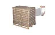 Folia stretch transparentna ręczna 500 mm 17 µm 1,35 kg używana do owijania palety, wysoka wytrzymałość i przyczepność do zabezpieczania ładunków w magazynie