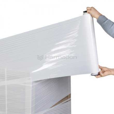 Folia stretch biała HarmadonThinCore™ 2,35kg / 23µm / 203m 6