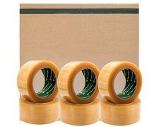 Taśma pakowa klejąca transparent Solvent  - 48 / 120 metrów!