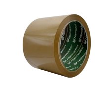 Taśma pakowa klejąca brązowa Solvent  - 75 / 60 metrów! 2