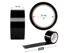 Taśma pakowa polipropylenowa HarmadonTape™ Akryl Czarna 48 mm × 45 m 5