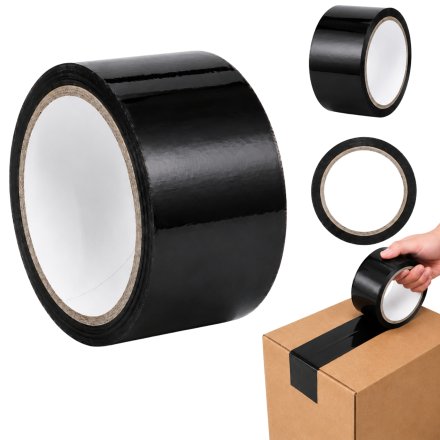 Taśma pakowa polipropylenowa HarmadonTape™ Akryl Czarna 48 mm × 45 m 2