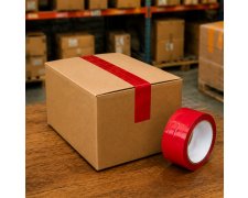 Taśma pakowa polipropylenowa HarmadonTape™ Akryl Czerwona 48 mm × 45 m 6