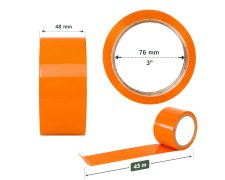 Taśma pakowa polipropylenowa HarmadonTape™ Akryl pomarańczowa 48 mm × 45 m 5