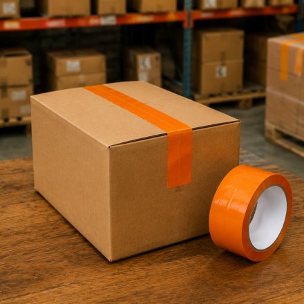 Taśma pakowa polipropylenowa HarmadonTape™ Akryl pomarańczowa 48 mm × 45 m 6