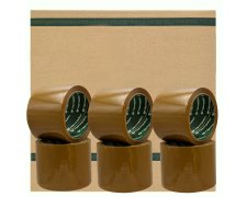 Taśma pakowa klejąca brązowa Solvent  - 75 / 60 metrów!