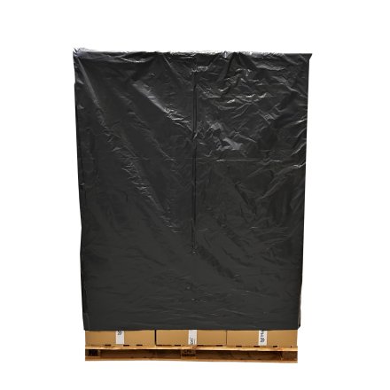 Kaptury na palety HarmadonHood™ EKO CZARNY / 100% RECYKLING/ UV 6M / PALETA PRZEMYSŁOWA 120x100x150 cm / BIG BAGI 3