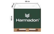 Kaptury na palety HarmadonHood™ EKO CZARNY / 100% RECYKLING/ UV 6M / PALETA PRZEMYSŁOWA 120x100x150 cm / BIG BAGI 4