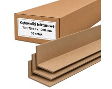 Kątownik tekturowy narożnik profil 70x70x3mm 1,2 m - 50 szt.