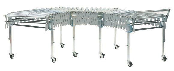 Przenośnik rolkowy stalowy SIAT GTR składany ze spadkiem grawitacyjnym 2