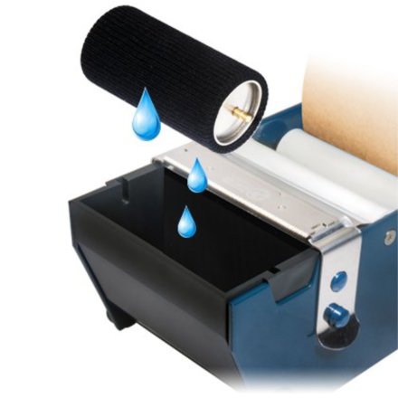 ZESTAW DYSPENSER DO TAŚM KRAFT/WODNYCH ET-377 + TAŚMA PAPIEROWA VE. 60/150m BRĄZ WZM 6