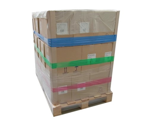 Zestaw do zabezpieczania palet – Kątowniki tekturowe 35x35x3mm 1,2 m + Opaski stabilizujące stretch Czerwone 4