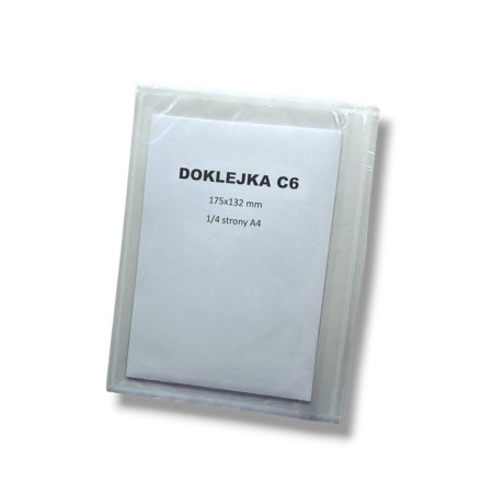 PRZYLGA KURIERSKA C6 175x132 mm – 1000 szt. | Kieszeń foliowa A6 na dokumenty przewozowe 2