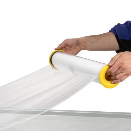 Dyspenser odwijacz do folii beztulejowej Harmadon SF-50621 + 6x Folia Stretch beztubowa transparent HarmadonCoreless™ 1,15kg/23µm 3