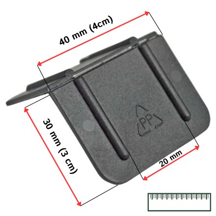 Narożnik plastikowy prostokątny bez kolca 1000 szt. 2